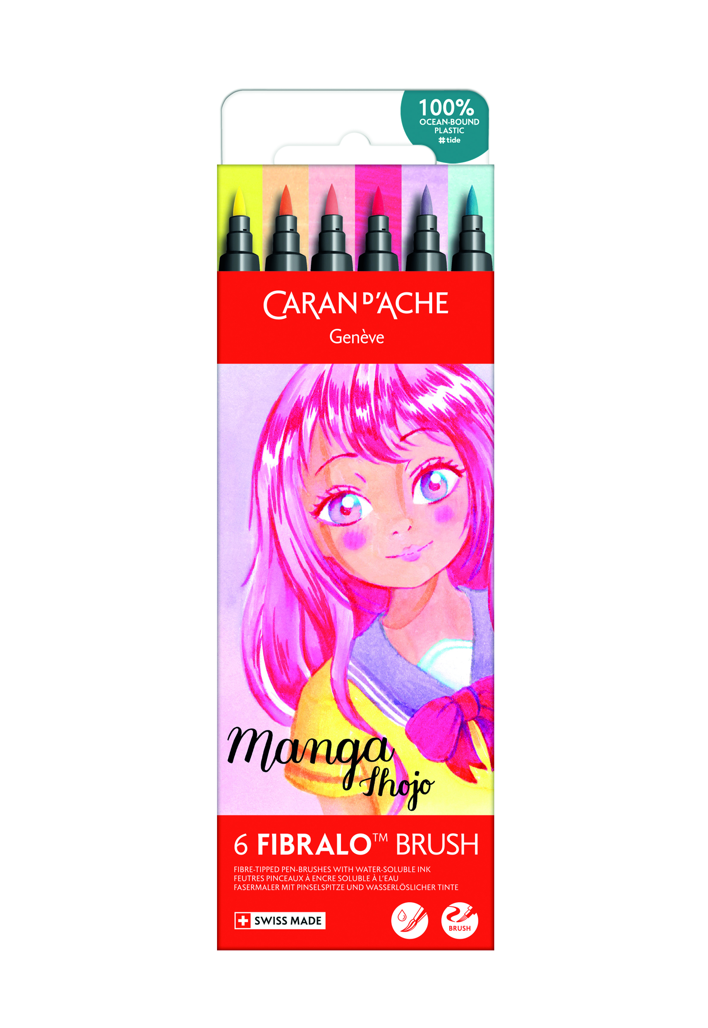Fibralo Brush Assortment - Manga Shojo 6 pcs.