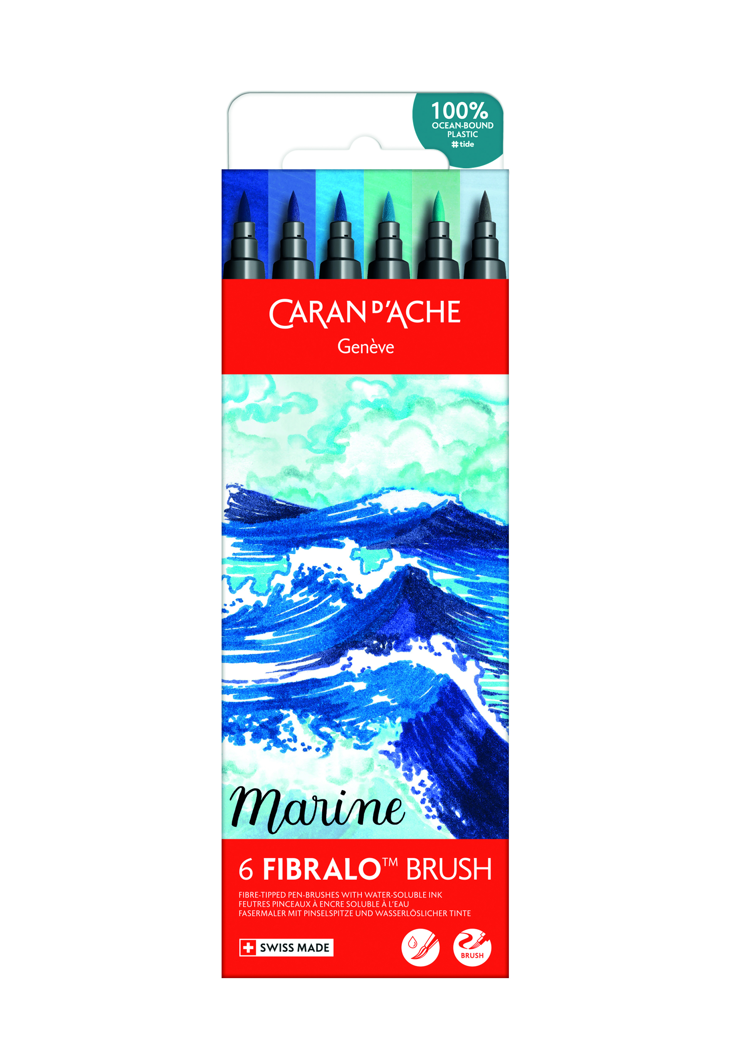 Fibralo Brush Assortment -  Marine  6 pcs..