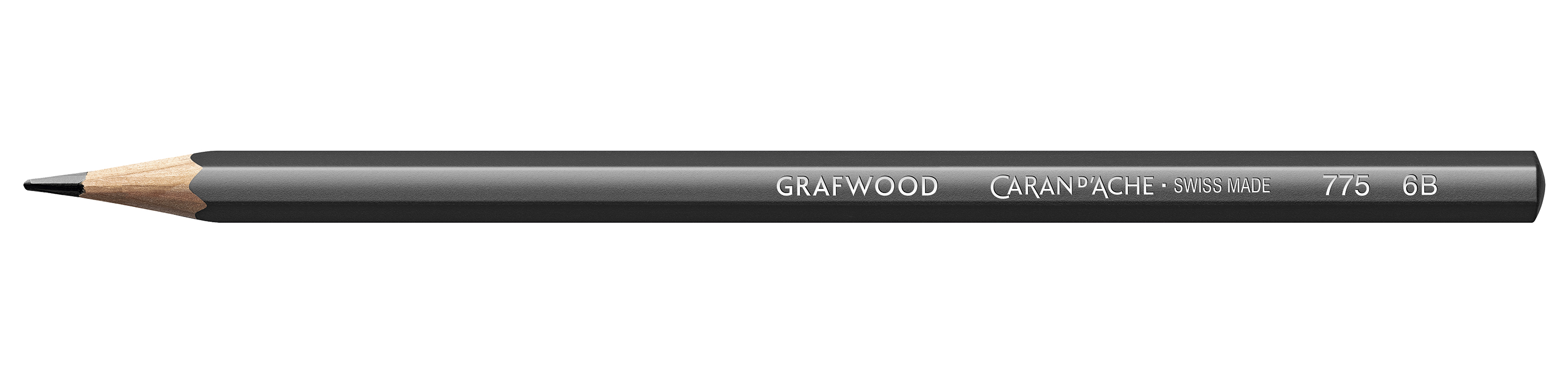 Grafwood - graphite pencil 6B - 3 pc