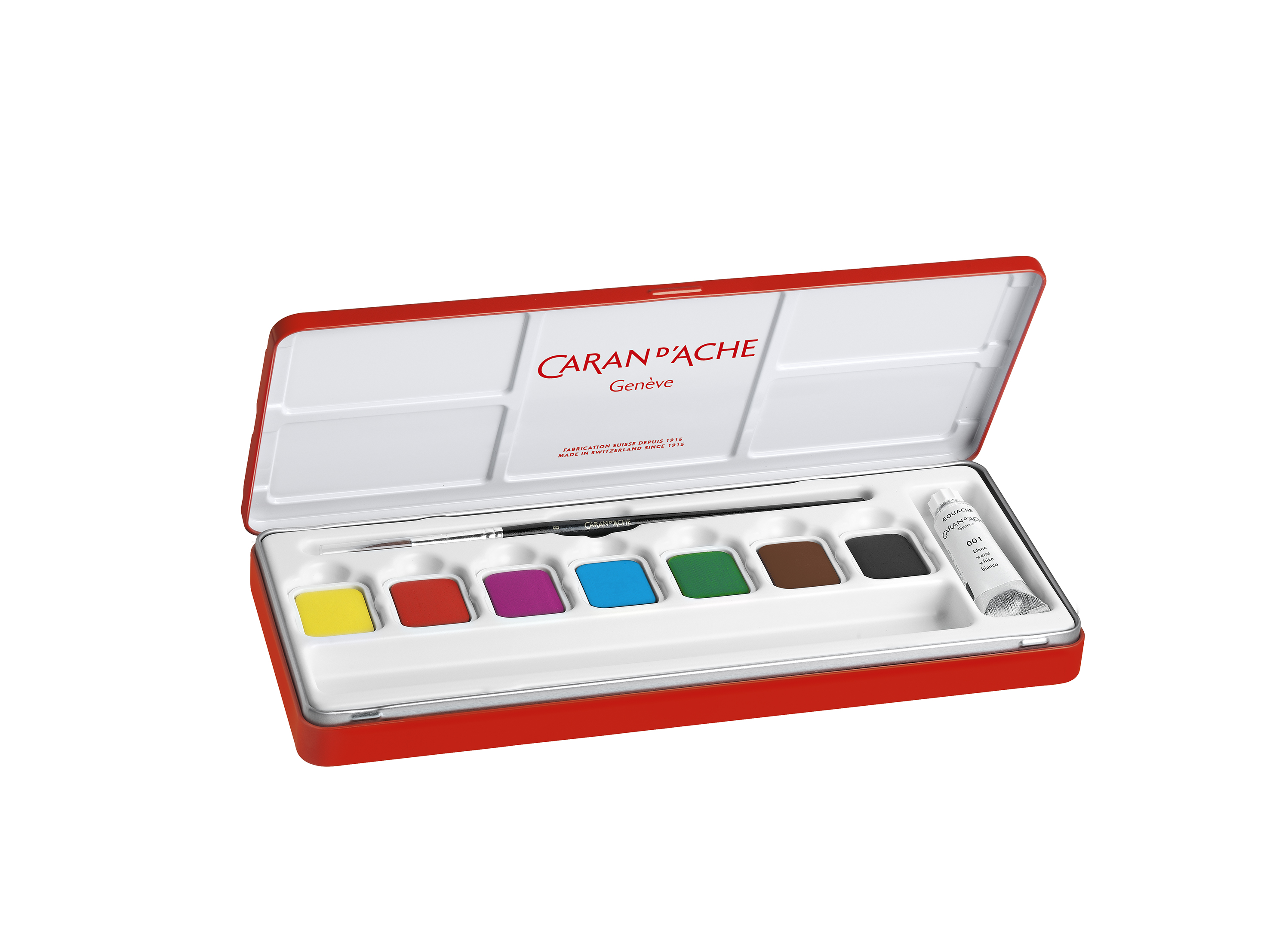 Gouache metal box 8 assorted colors