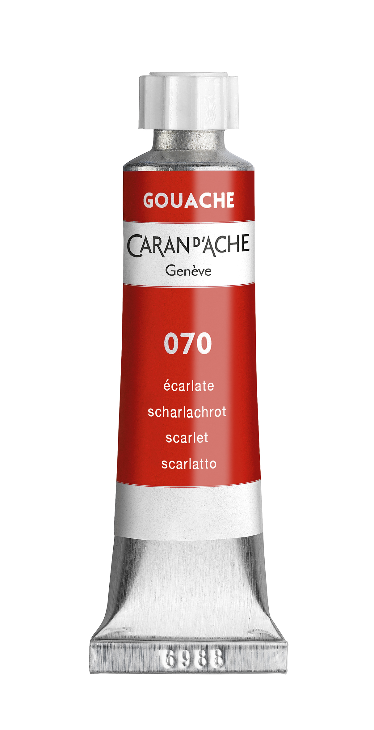Gouache tube scarlet, 10 ml