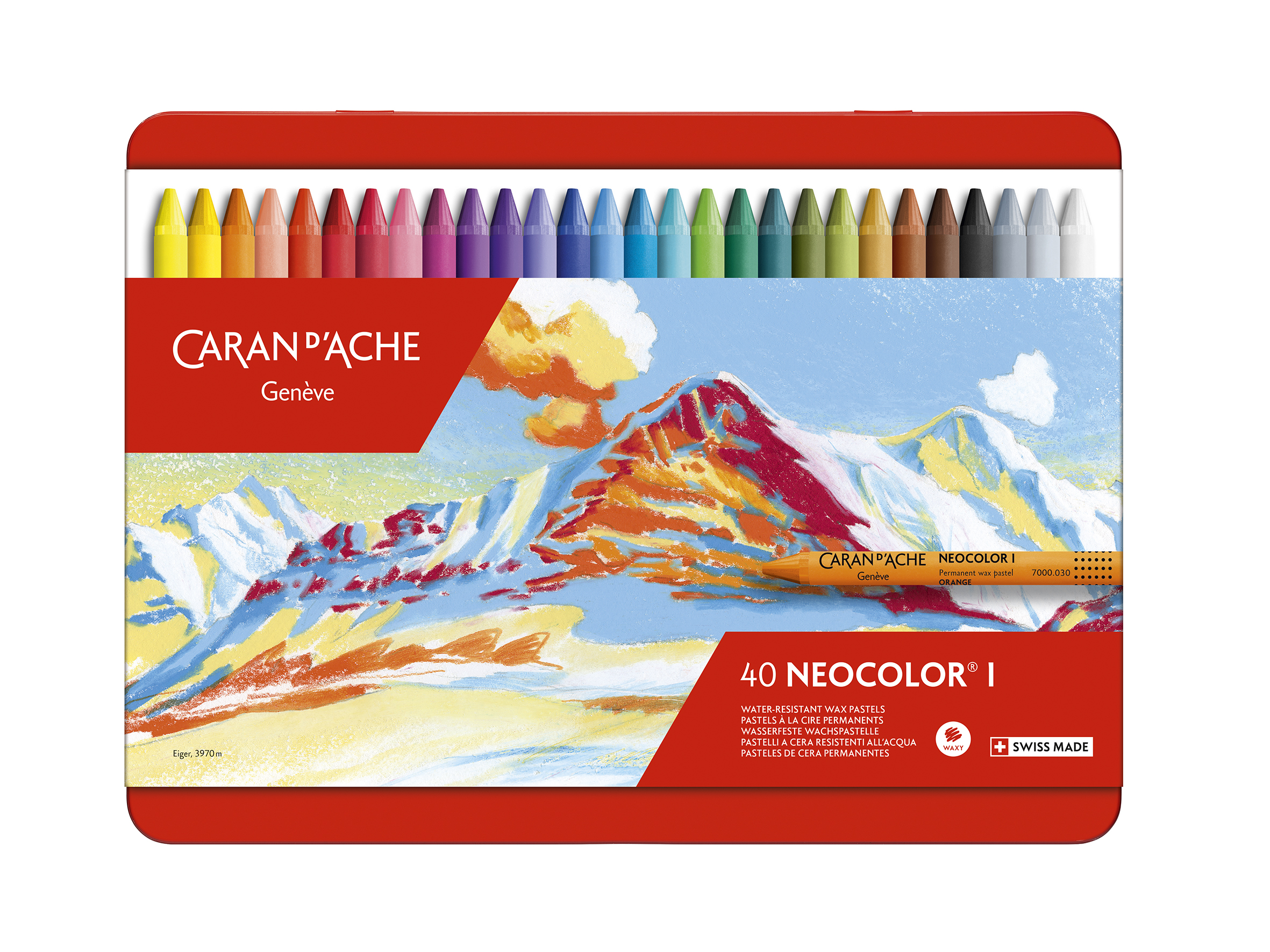 Neocolor I, 40 assorted colors