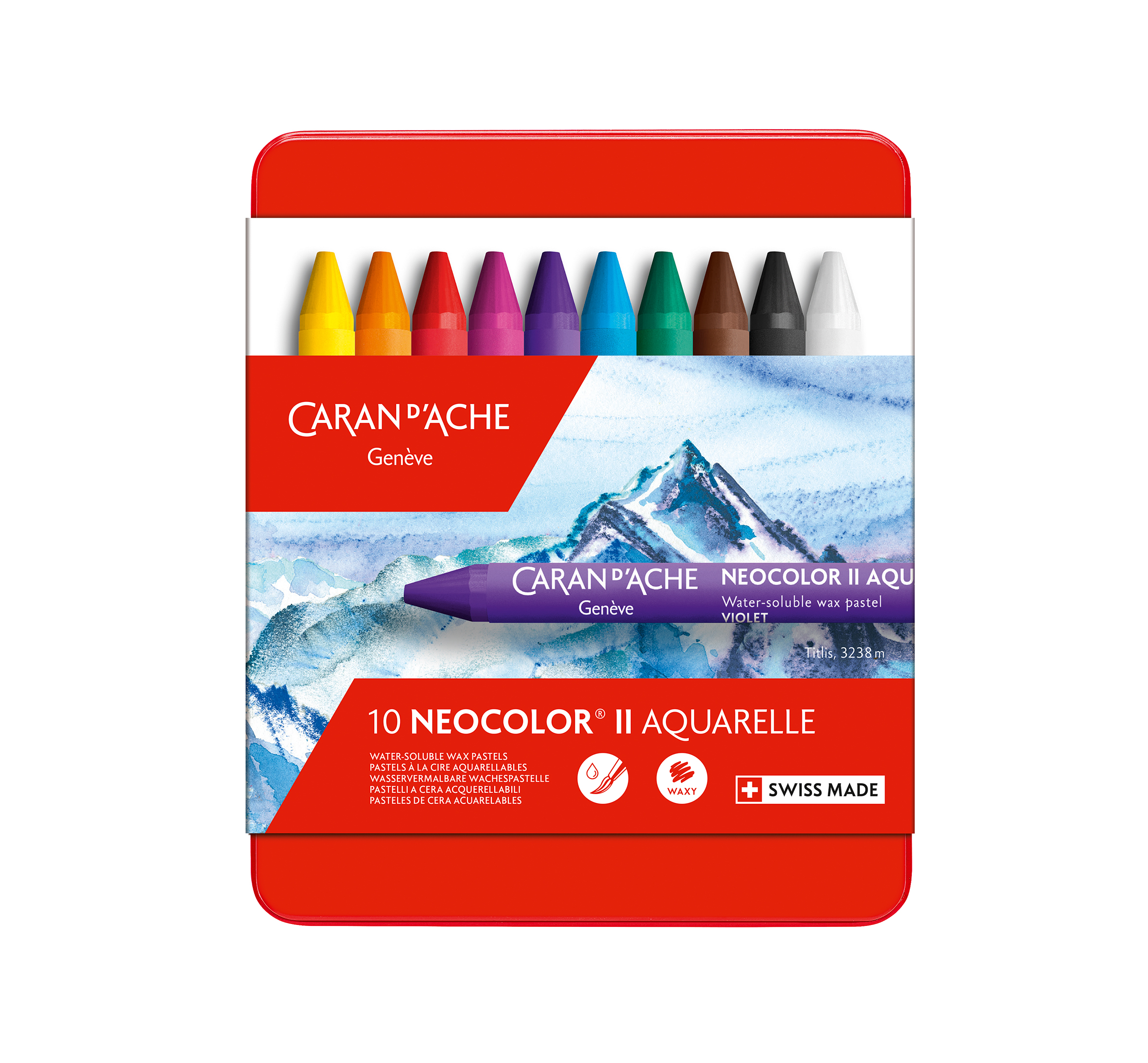 Neocolor II - 10 assorted colors