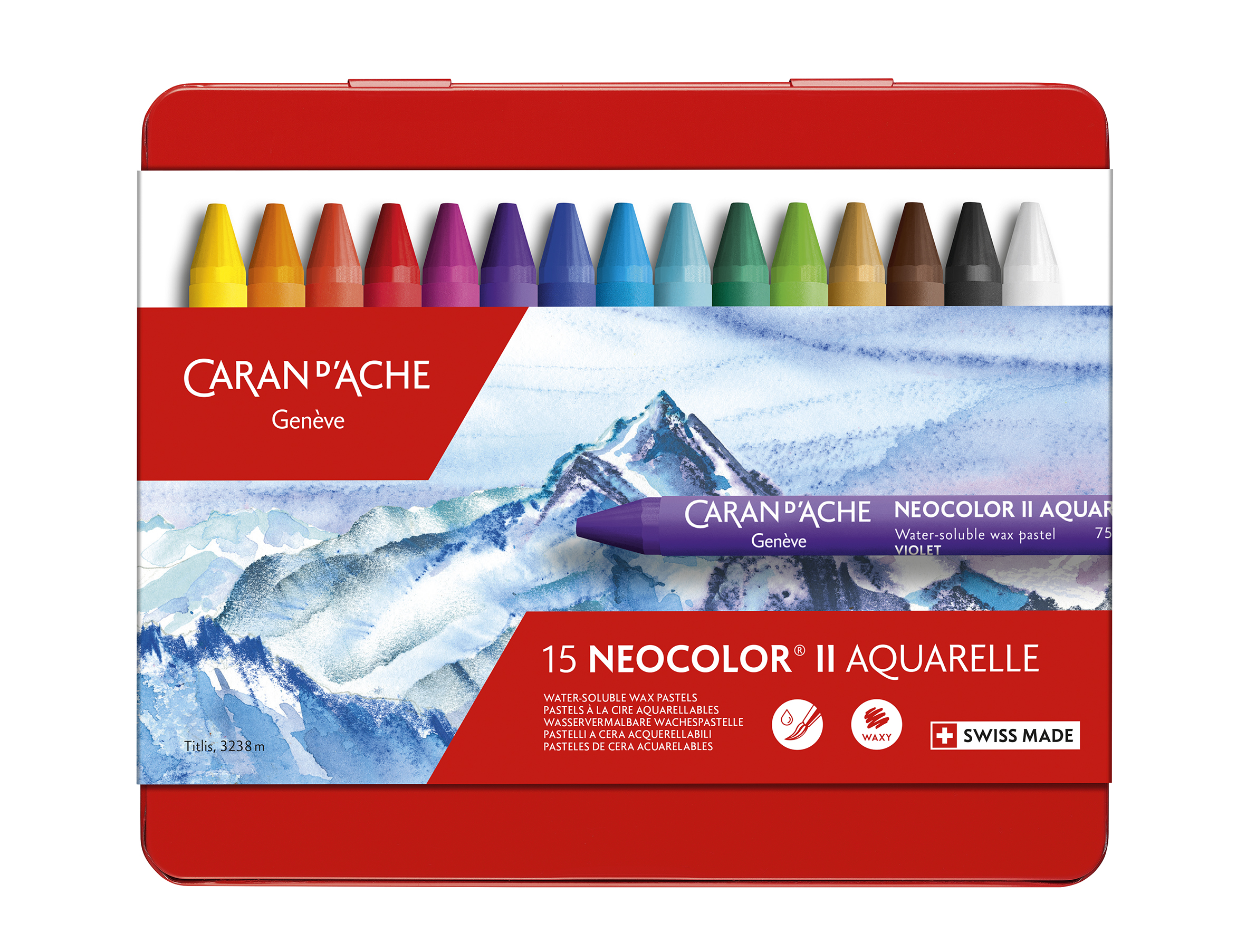 Neocolor II - 15 assorted colors