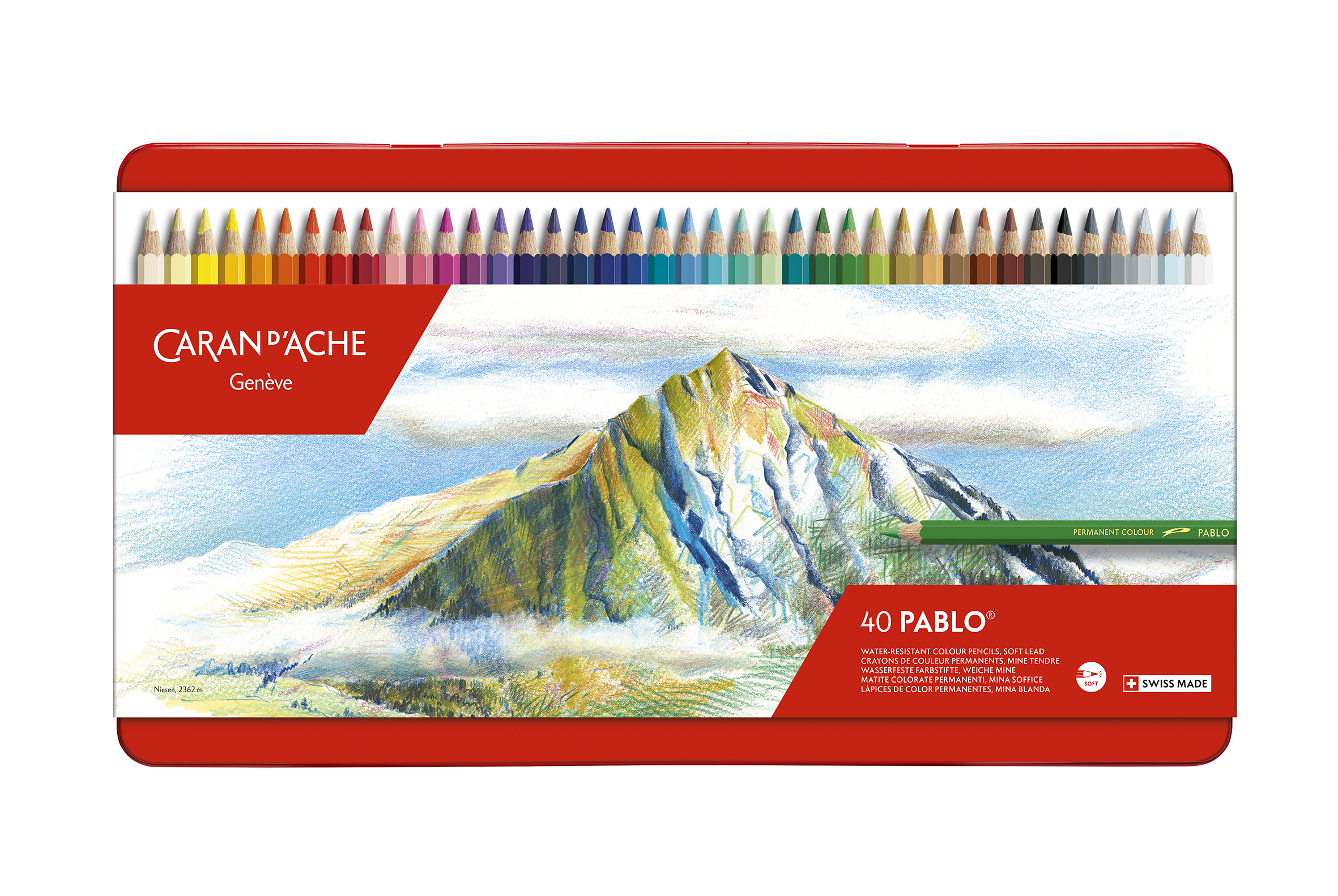 Pablo, metal box  40 Colour pencils