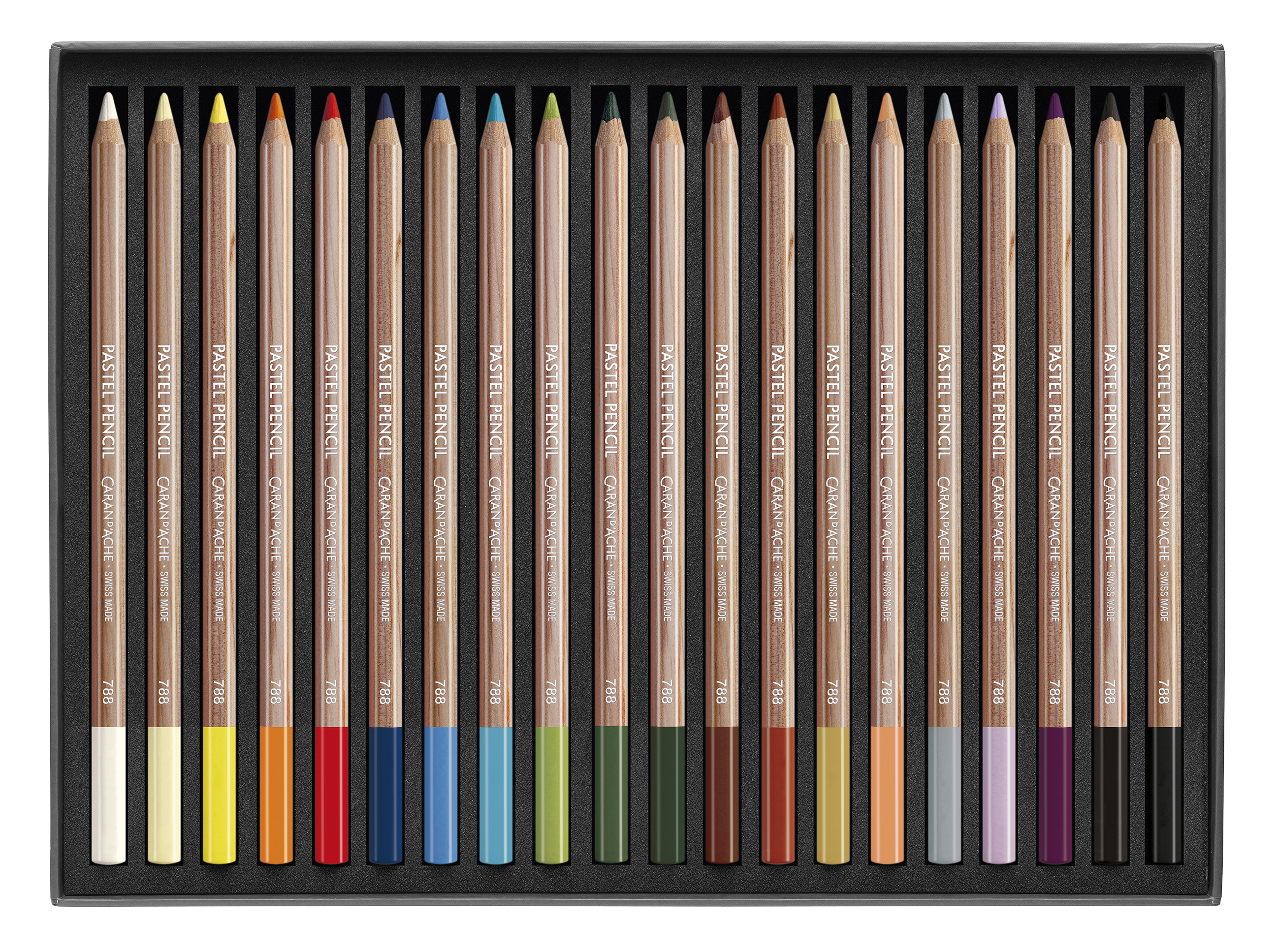 Pastel pencil 20 assorted color set- Prop 65 sticker