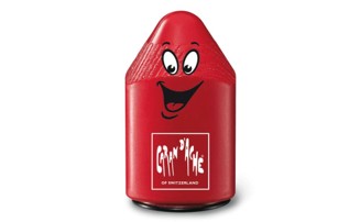 Double pencil sharpener - red plastic (6 pk)