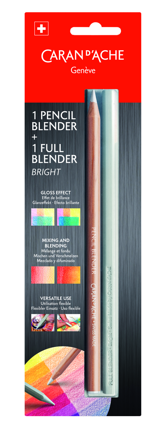 1 Full Blender Bright + 1 Blender Pencil - 10 packs of 2 Blister packs (pack of 10 )