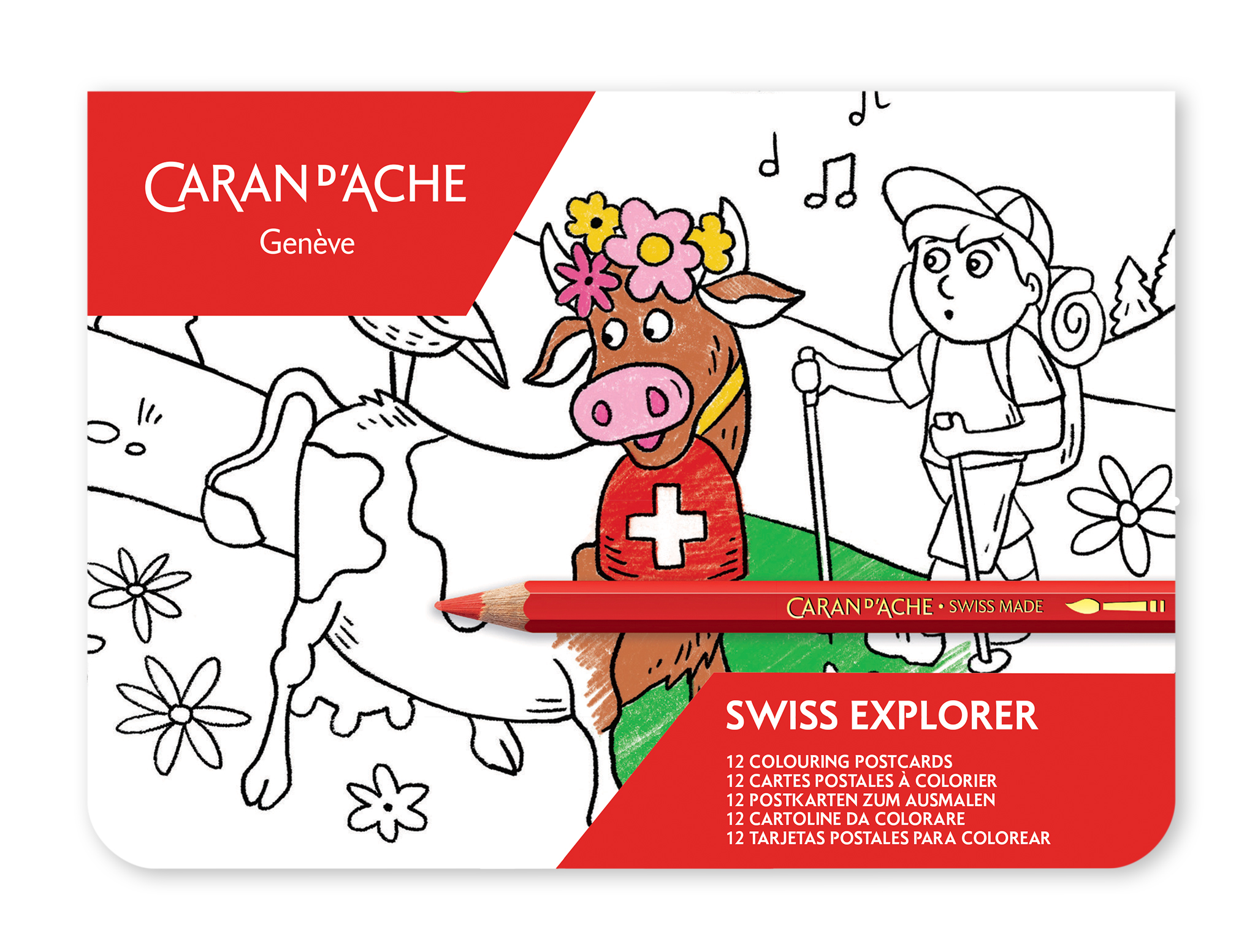 Swiss Explorer coloring cards