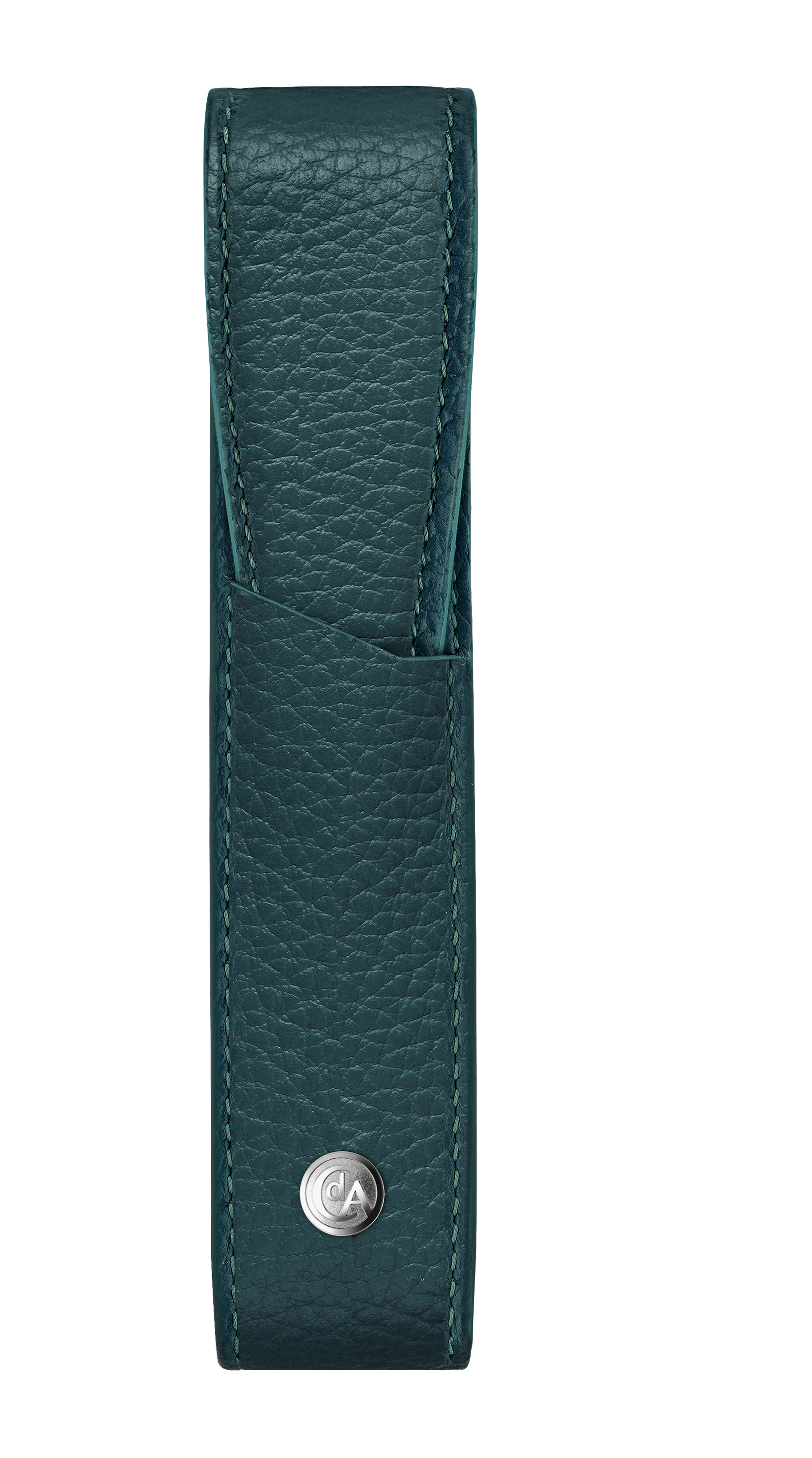 Leather Collection - Holder for 1 pen, Leman Amazon Green