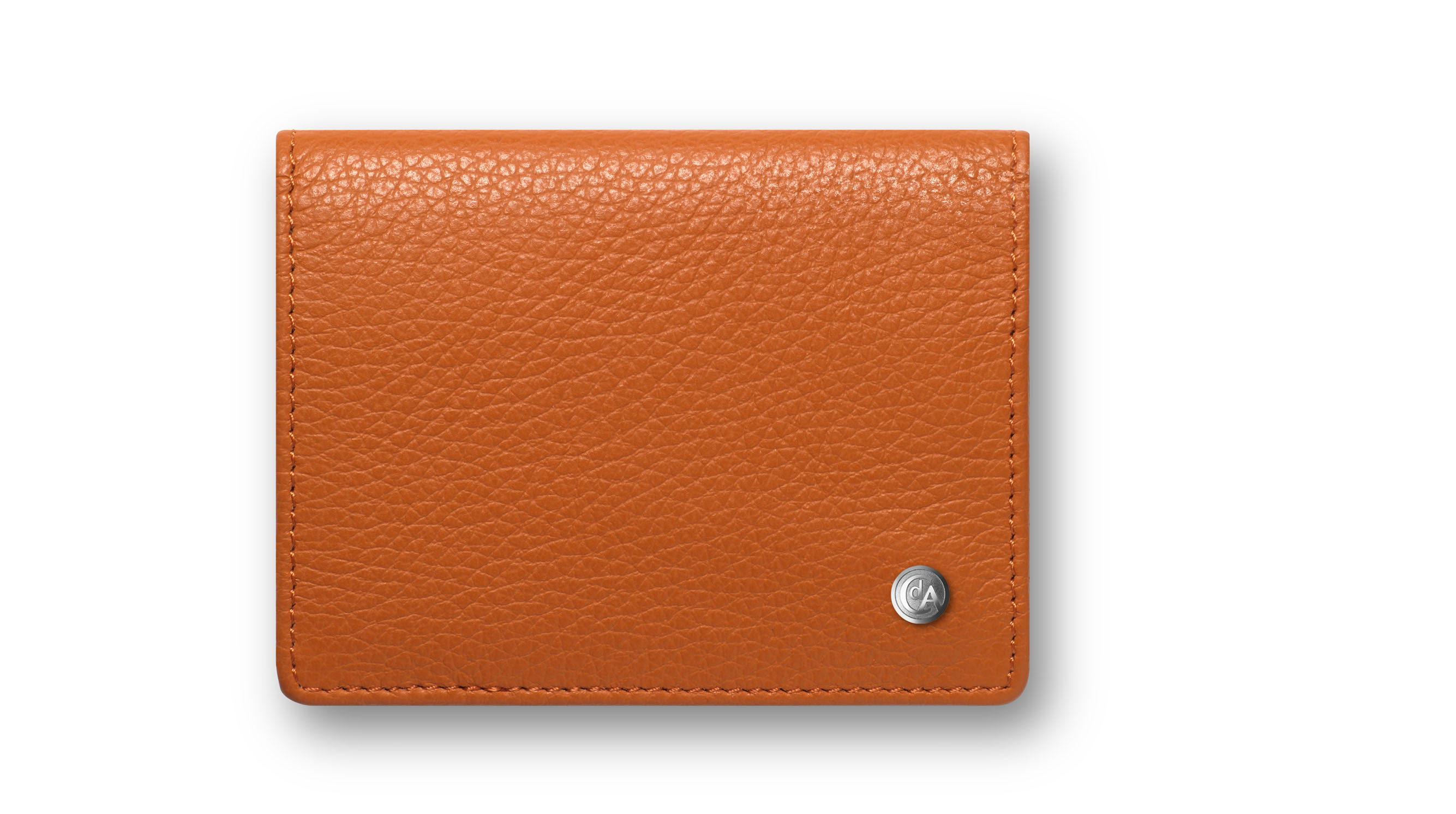 Leather Collection - Business Card Holder, Leman saffron