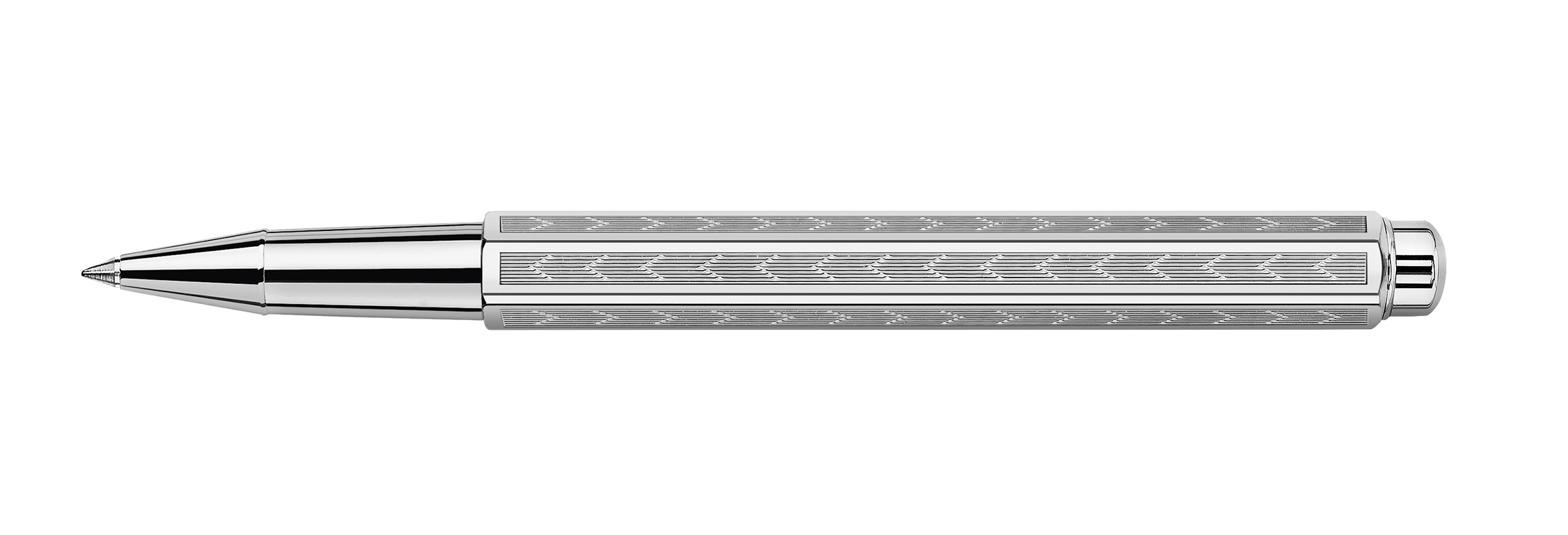 Ecridor Collection "Chevron" Palladium coated Roller pen