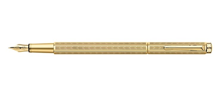 Ecridor Collection "Chevron" gilded Fountain pen, nib F