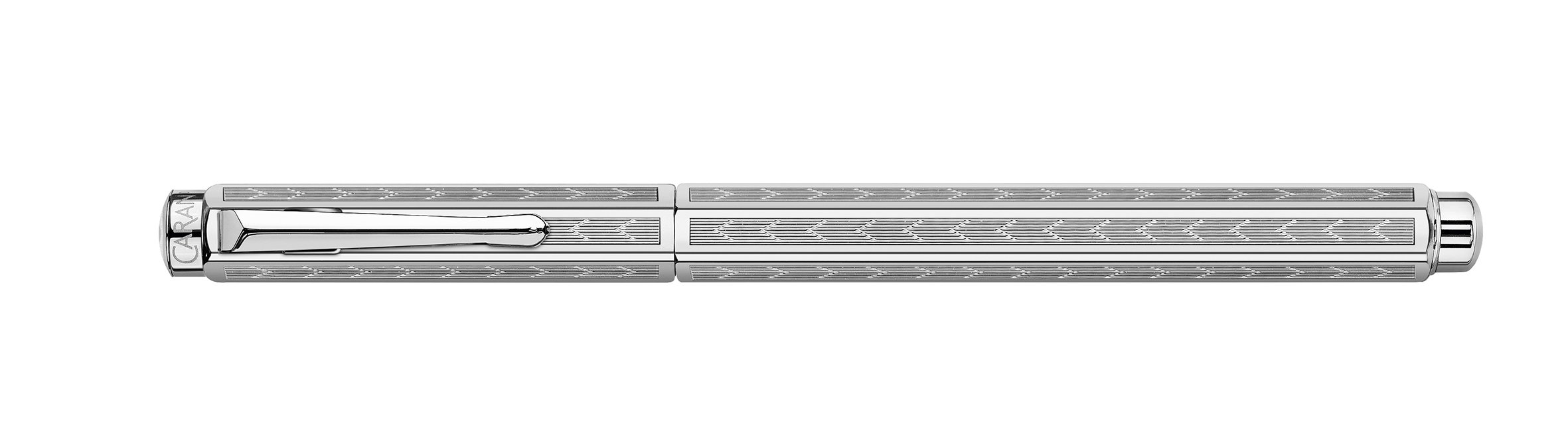 Ecridor Collection "Chevron" Palladium coated Fountain pen, nib M