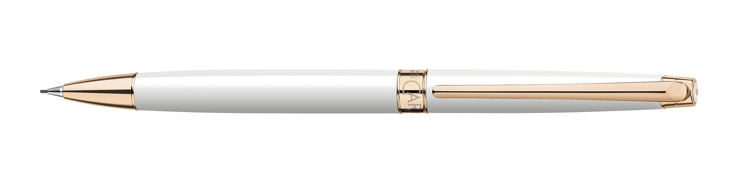Leman Slim Collection White Rosegold pl. . Mechanical Pencil