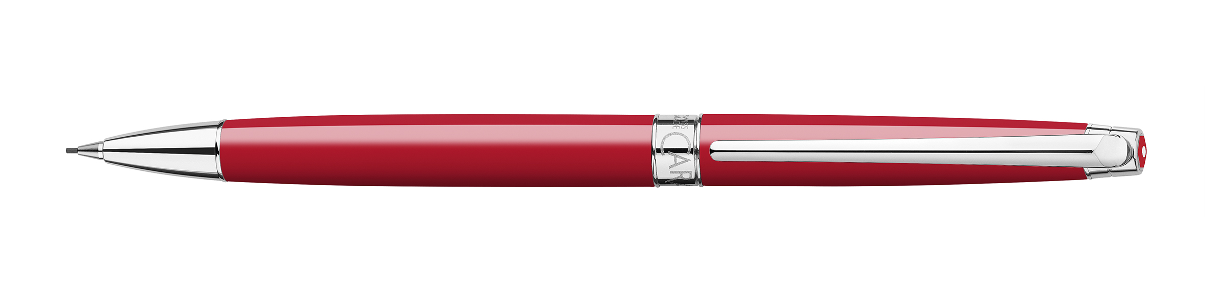 Leman Slim  Collection Scarlet Red Rhodium Mechanical Pencil