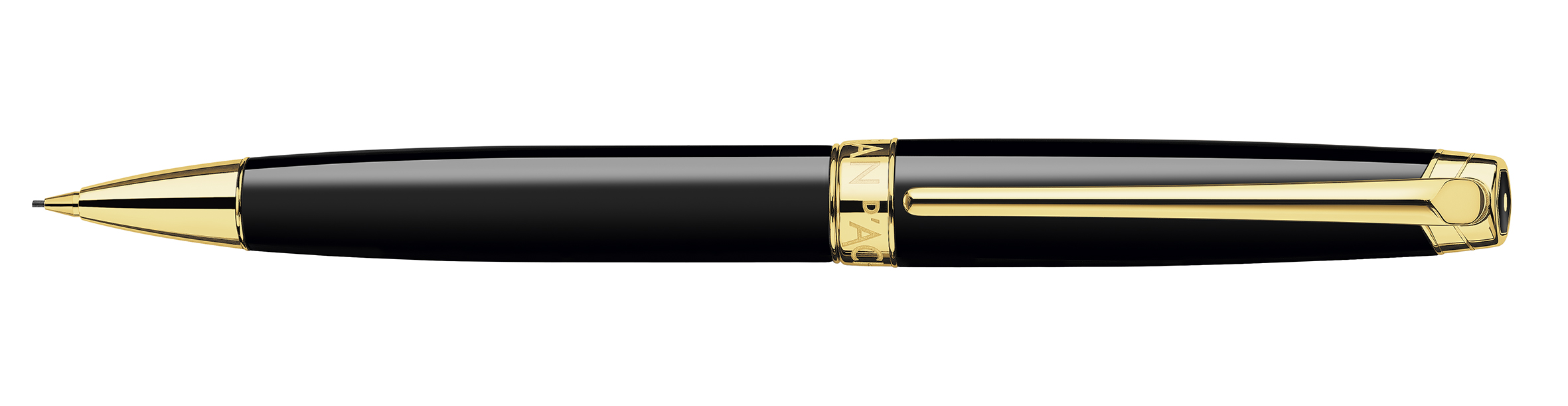 Leman V2 Collection Ebony black lacquered, gold plated Mechanical pencil 0,7 mm