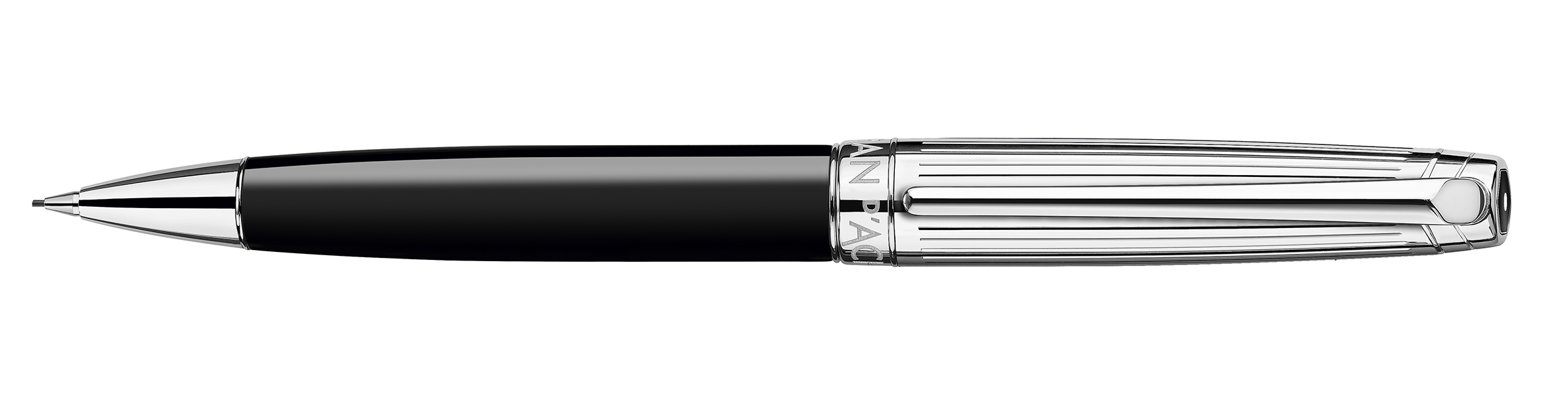 Leman Collection Bicolor Black silver plated/rhodium coated Mechanical pencil 0,7 mm