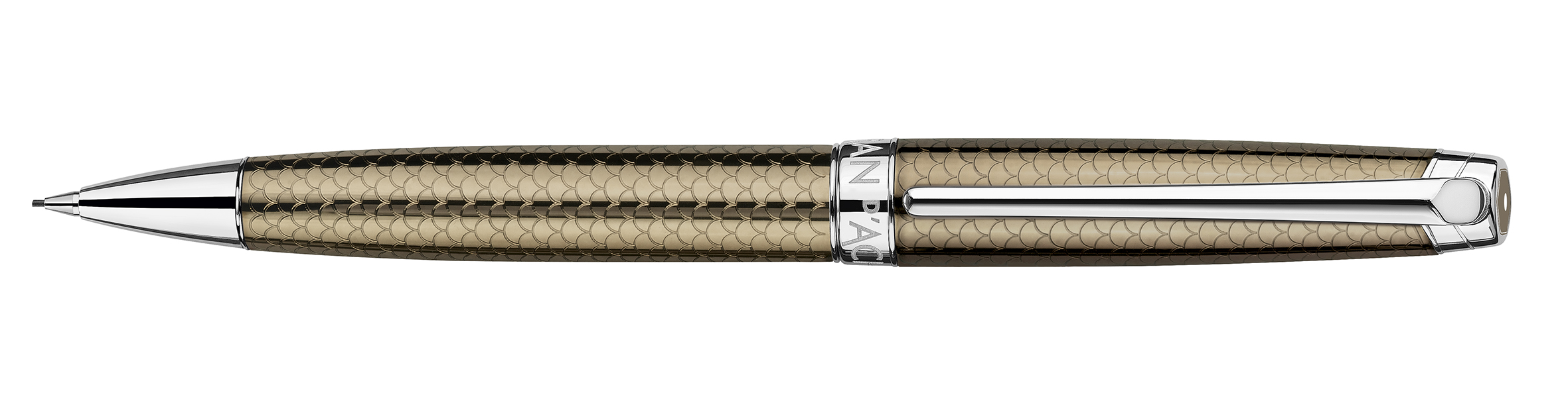 Leman Collection Caviar, Silver plated / Rhodium Coated Mechanical pencil 0,7 mm
