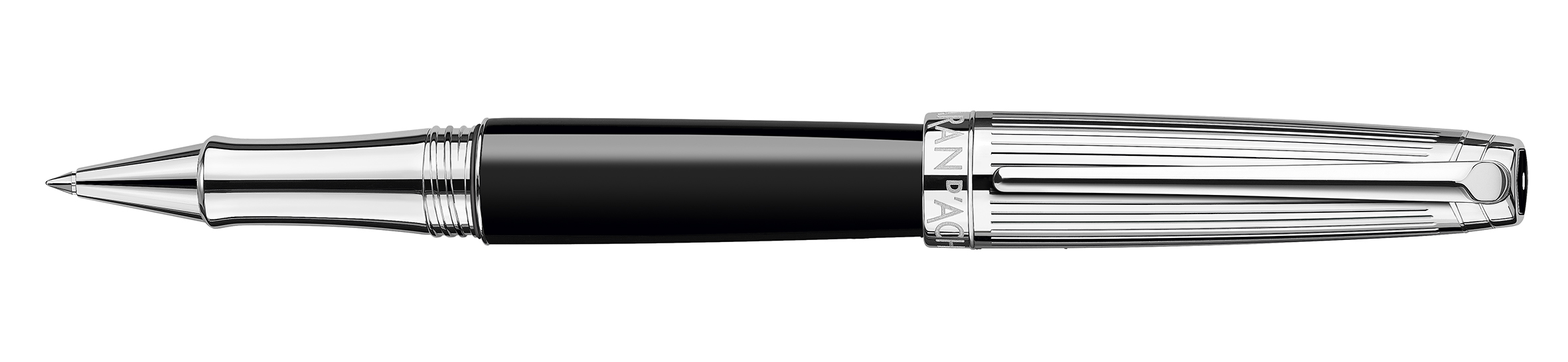 Leman V2 Collection Bicolor Black silver plated/rhodium coated Roller pen