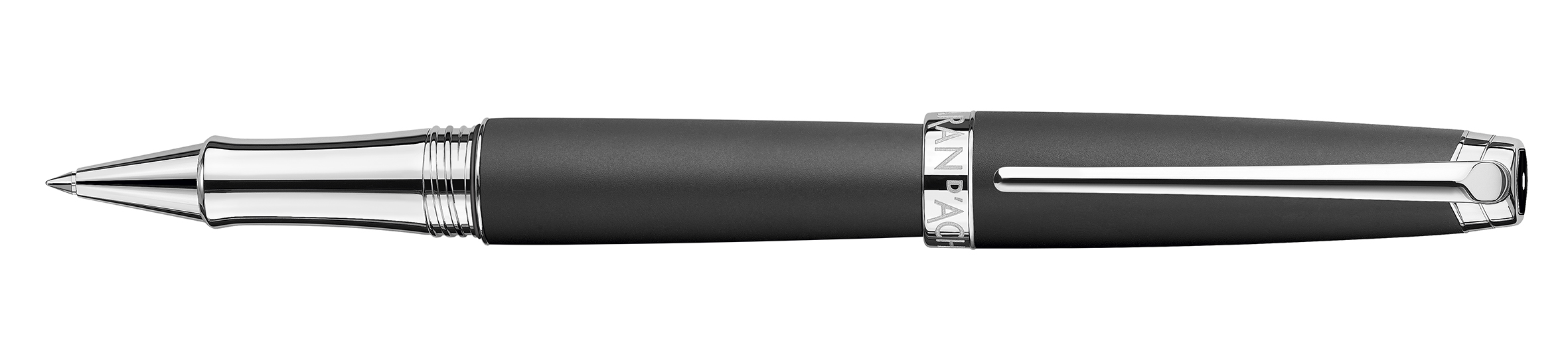 Leman V2 Collection Black matte, silver pl./rhodium coated Roller pen