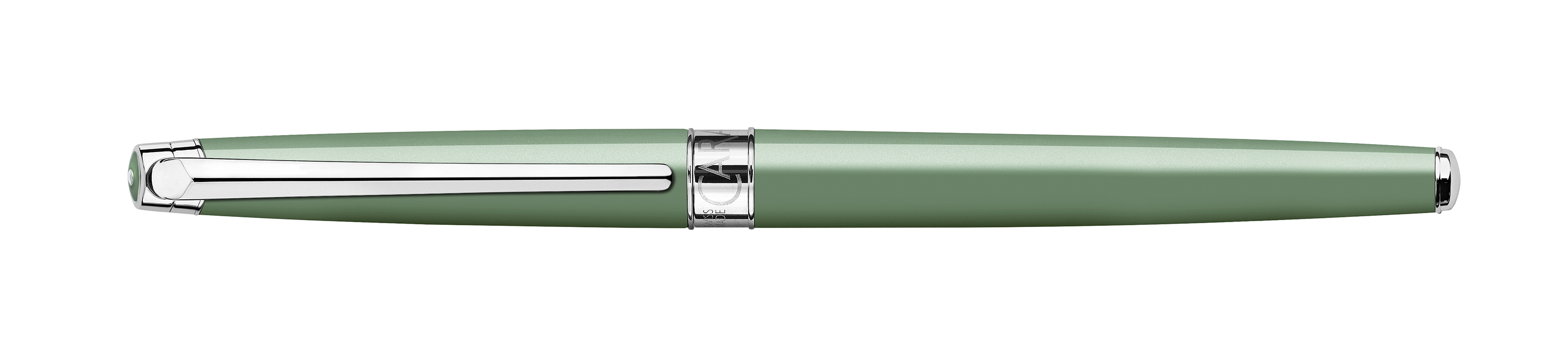 Leman V2 Collection Slim - Sage Green lacquered, silver pl./rhodium coated Fountain pen, nib M