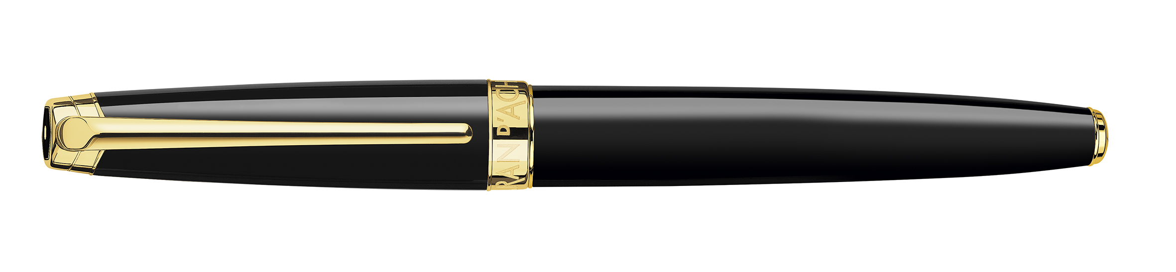 Leman V2 Collection Ebony black lacquered, gold plated Fountain pen, nib M