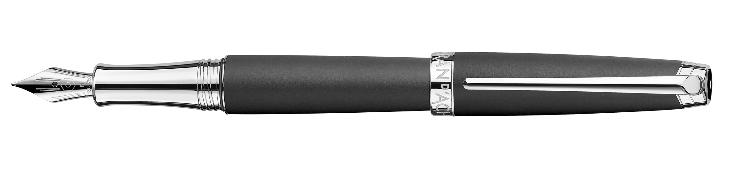 Leman V2 Collection Black matte, silver pl./rhodium coated Fountain pen, nib M