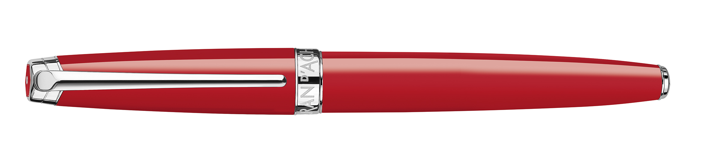 Leman V2 Collection Scarlet red lacquered, silver pl./rhodium coated Fountain pen, nib M