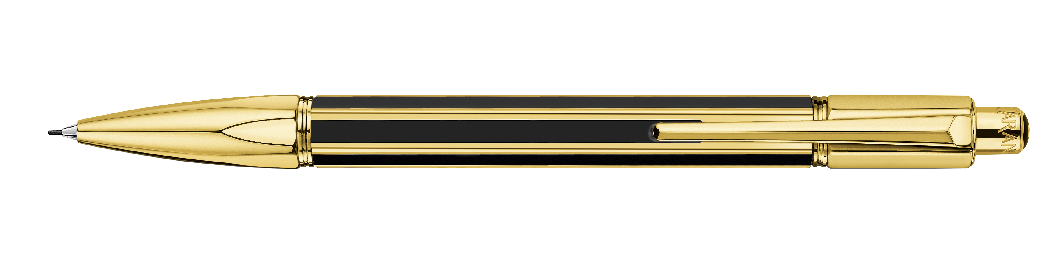 Varius Collection China lacquer, black, gold plated Mechanical pencil 0,7 mm-