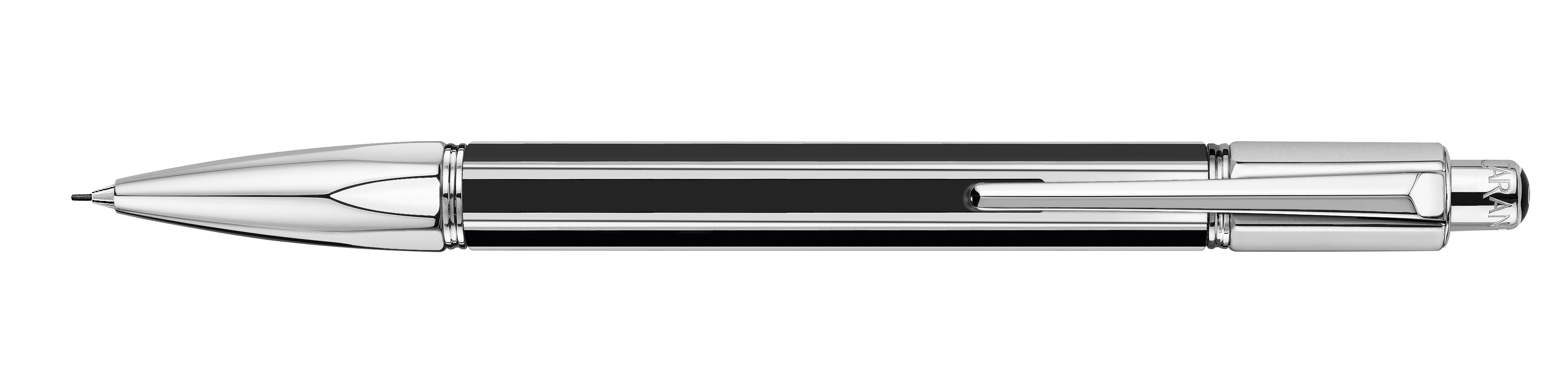 Varius Collection China lacquer,Black, silverplated, rhodium coated Mechanical pencil 0,7 mm