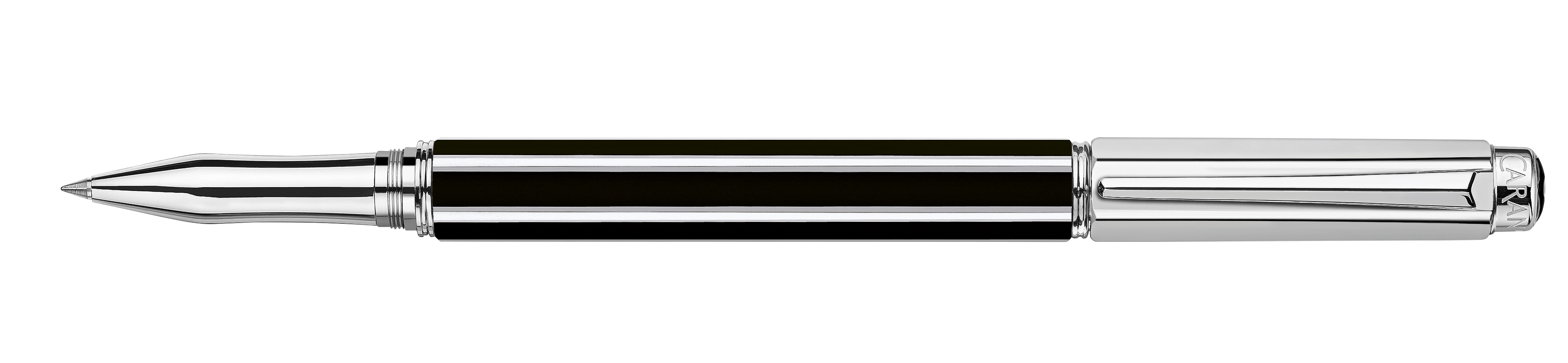 Varius Collection China lacquer,Black, silverplated, rhodium coated Roller pen