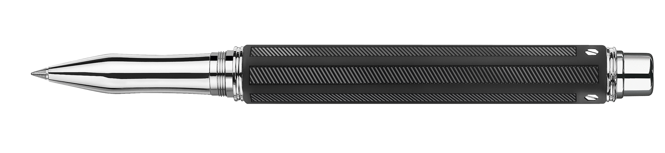 Varius Collection Rubracer, silver plated/rhodium coated Roller pen