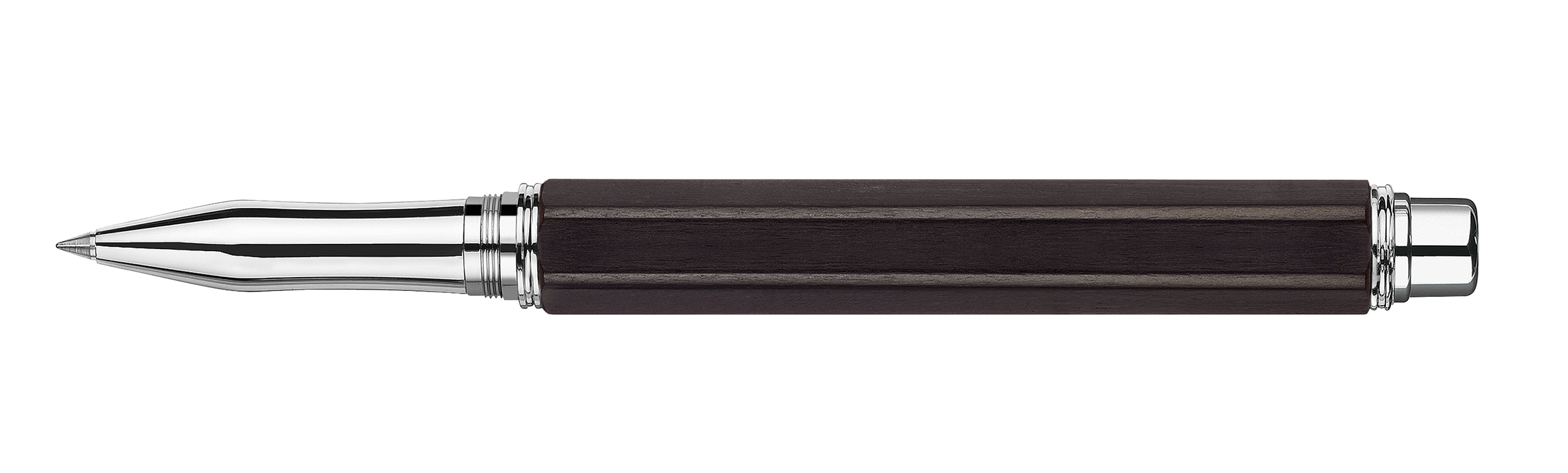 Varius Collection Ebony/ rhodium coated Roller Pen