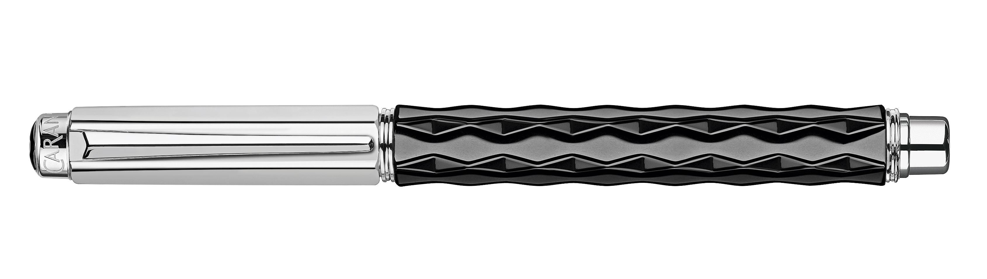 Varius Collection Ceramic, Black, silverplated, rhodium coated Fountain pen, nib M