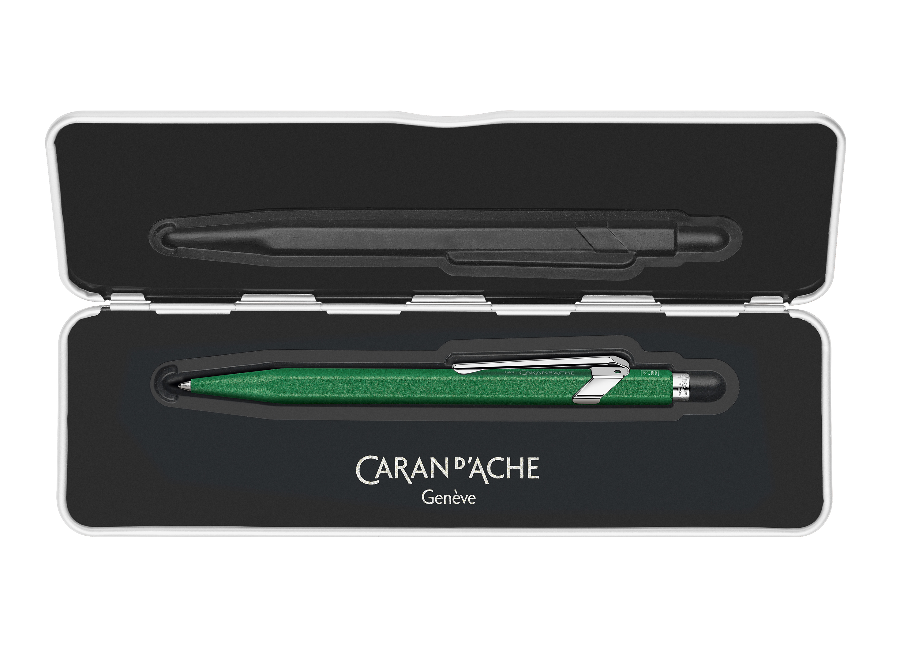 Ballpoint pen 849 Colormat-X Green- black ink cartridge-slimpack