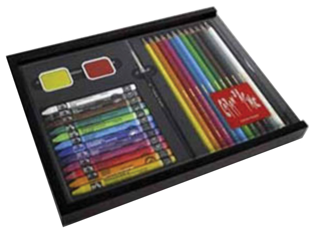 Wood Pencils Box with Mixed Media Products