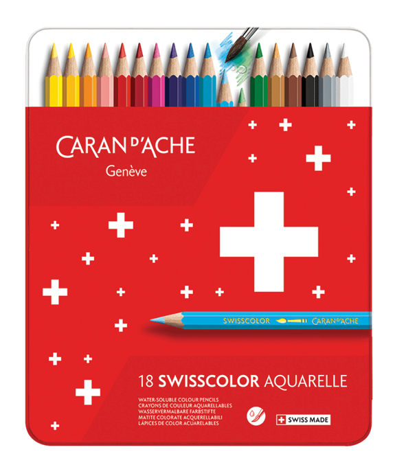 Swisscolor 18-color metal box